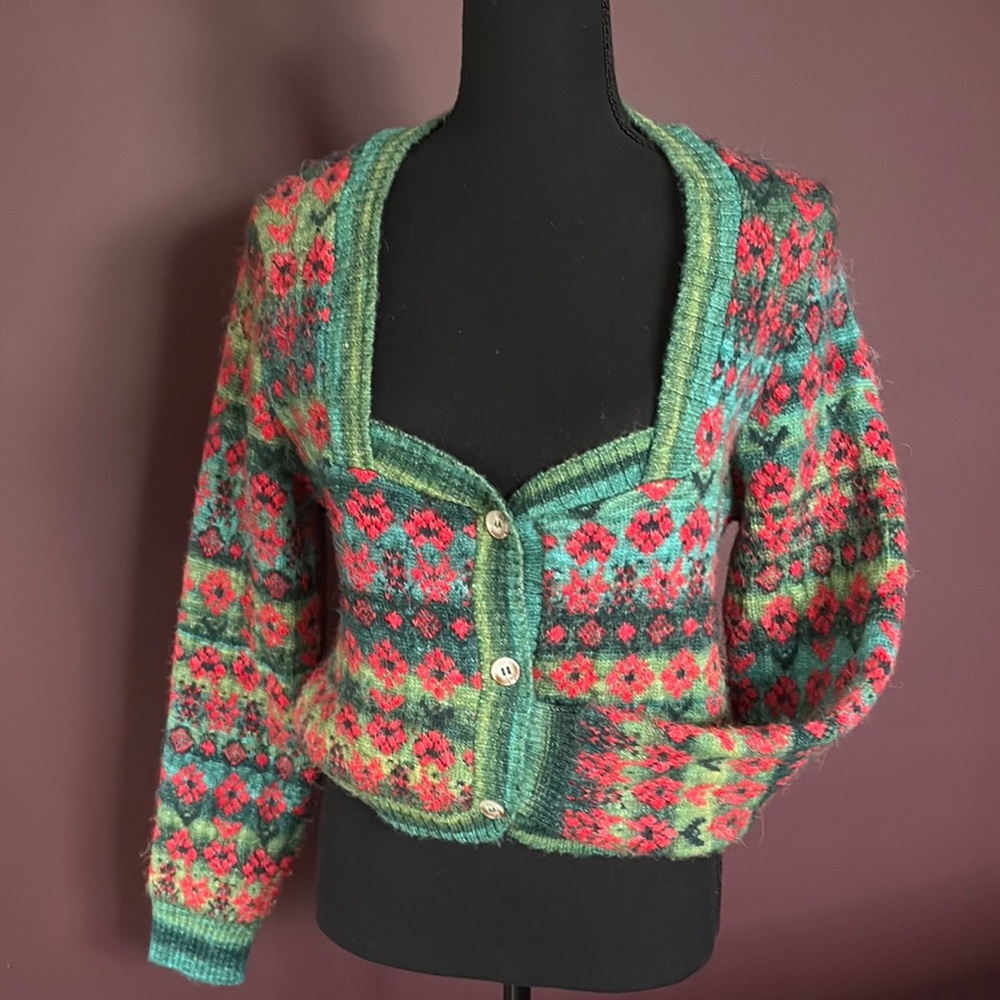 Colorful Patterned Women's Sweater by Zara, S